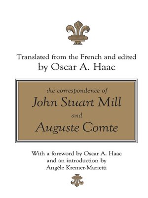 cover image of The Correspondence of John Stuart Mill and Auguste Comte